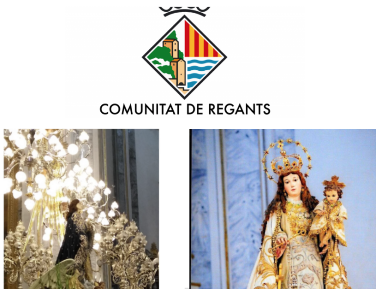 La Medalla d’Or de la ciutat recau en Comunitat de Regants, la Purísima i el Rosari, entitats centenàries locals