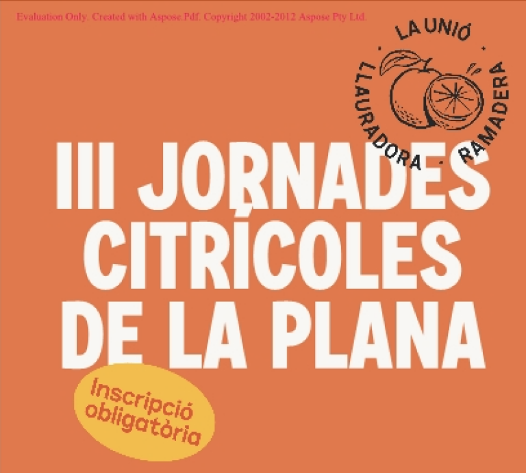 La Unió Llauradora inicia les seues III Jornades Citrícoles de la Plana amb més de 200 persones inscrites