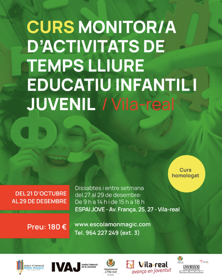 Obertes les inscripcions per al curs de Monitor d’Activitats de Temps Lliure