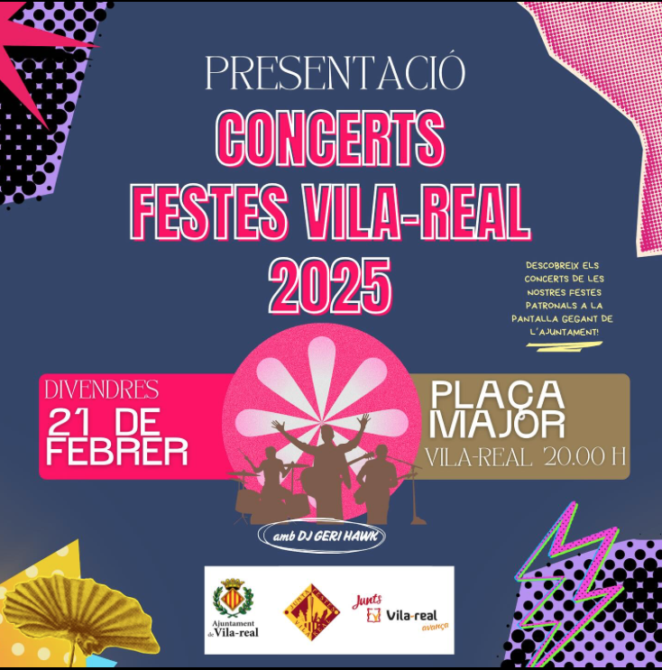 Presentació del cartell de concerts per a les festes patronal