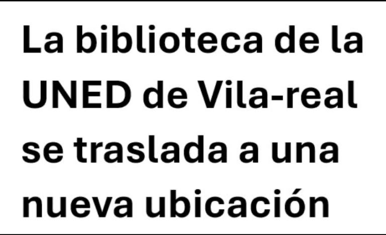 La biblioteca de la UNED es trasllada a una nova ubicació