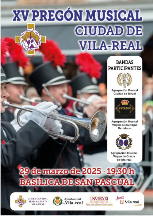 La música anuncia la Setmana Santa a Vila-real amb el Pregó Musical