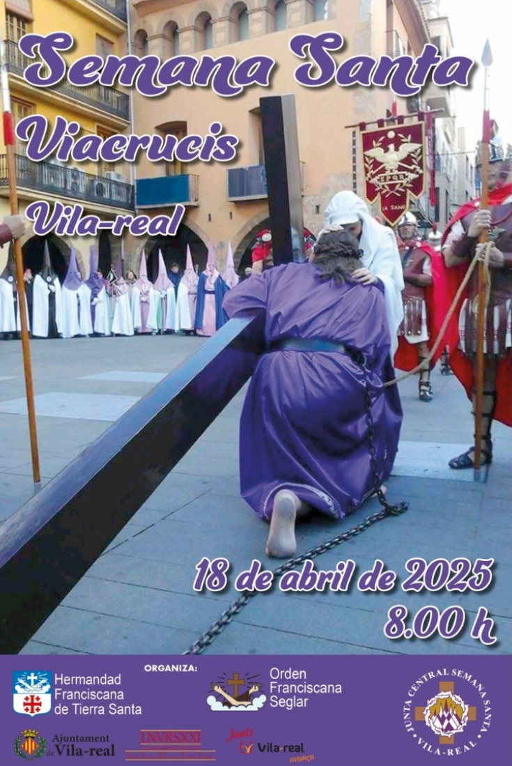 La Setmana Santa viu el seu moment més solemne amb el Viacrucis franciscà