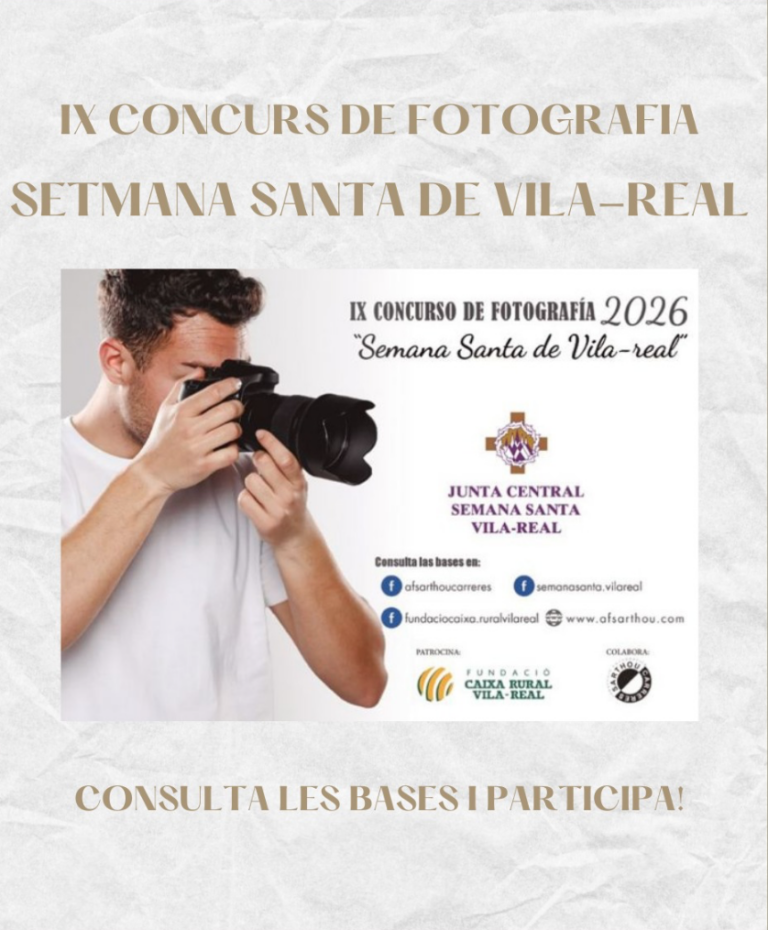S’obri la convocatòria del IX Concurs de Fotografia de la Setmana Santa