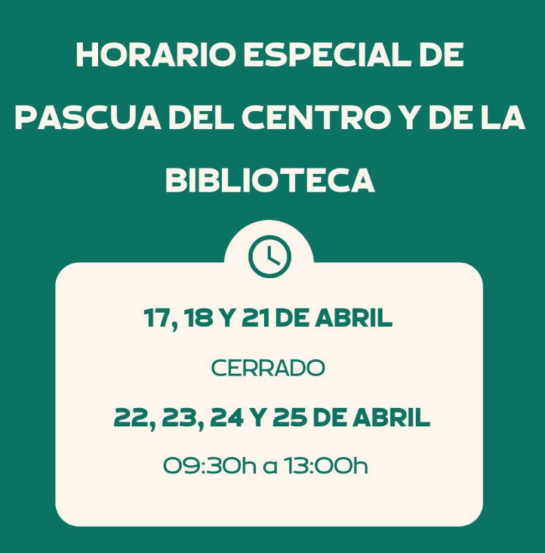 La UNED de Vila-real anuncia l’horari especial del centre i la biblioteca durant el període de Pasqua