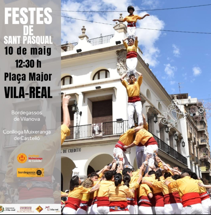 Les muixerangues prenen la plaça Major de Vila-real per Sant Pasqual