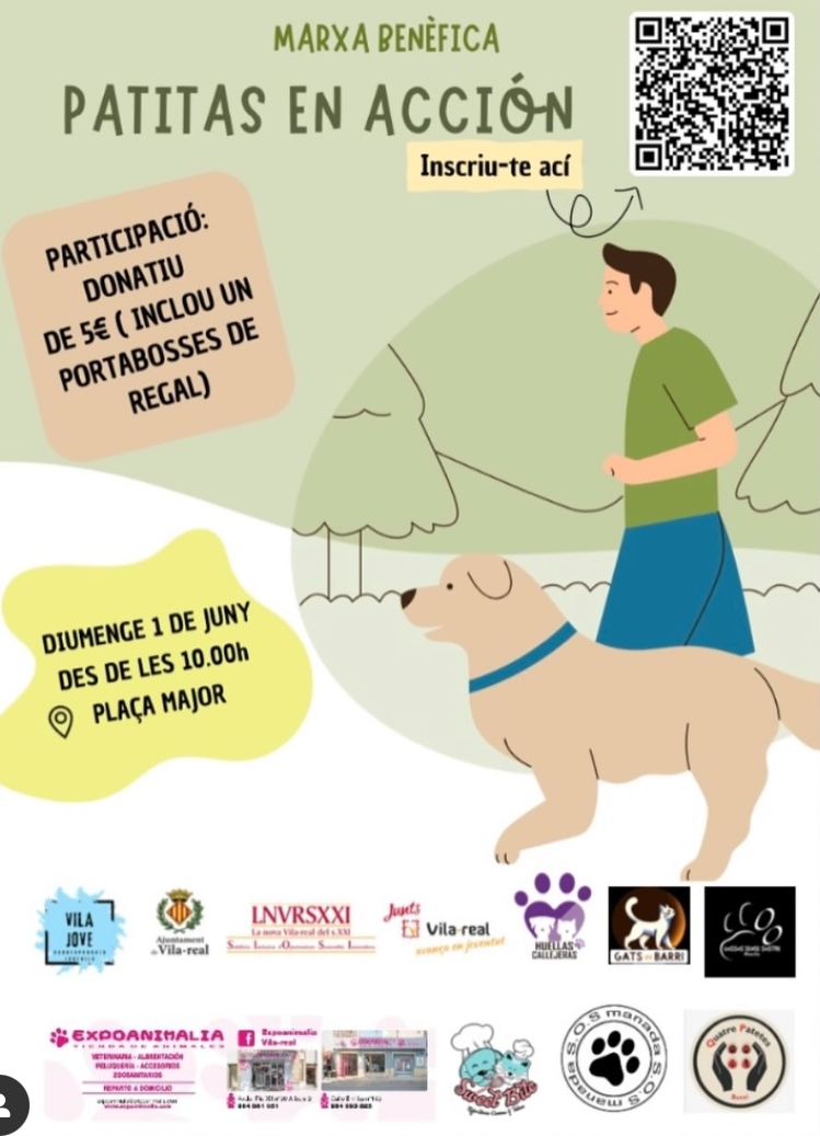 Vila-real acollirà la II Marxa Canina 'Patitas en Acción'