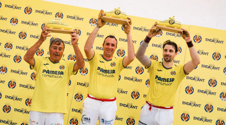 Puchol II i Tomàs II es coronen al IX Trofeu Villarreal CF de pilota valenciana