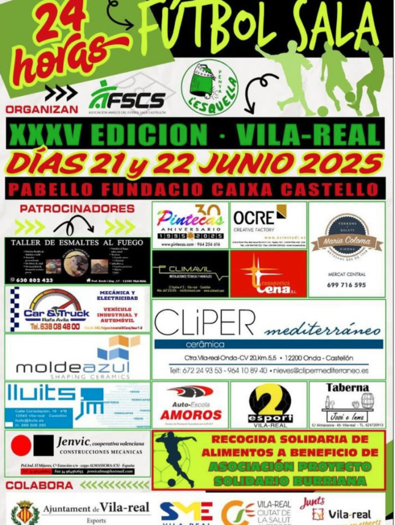 XXXV edició de les 24 hores de futbol sala amb un toc solidari