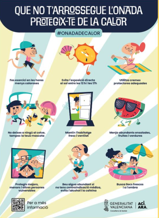 Vila-real activa l’alerta per calor amb risc mitjà, segons Sanitat