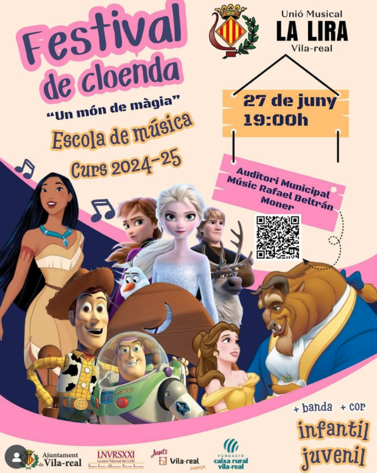 La Unió Musical La Lira clausura el curs amb un festival ple de màgia i melodies de Disney