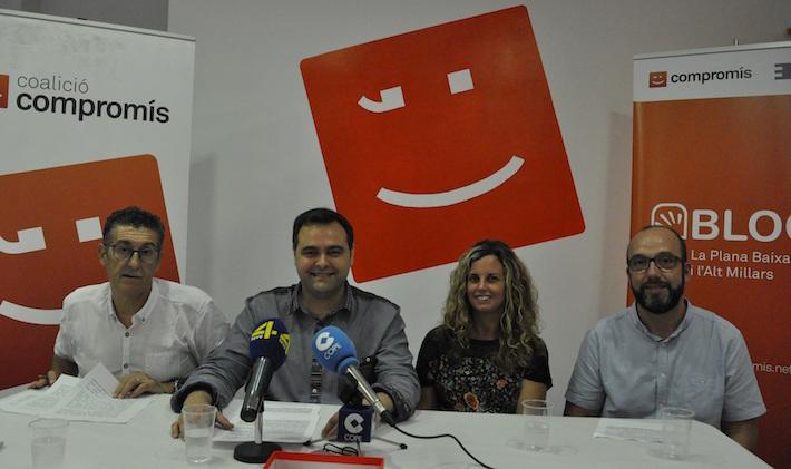 Compromís critica la “deriva autoritària de Benlloch” i afirma que no van a acceptar “lliçons de ningú»