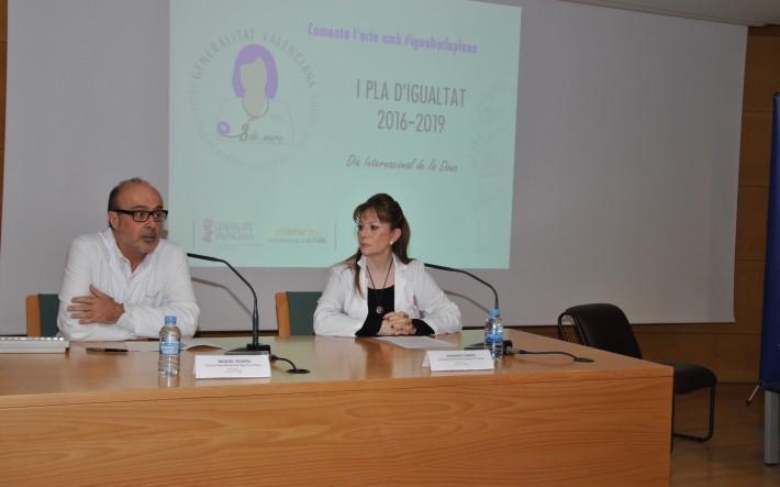 La Plana exposa el I Pla d'Igualtat 2016-2019 de la Conselleria de Sanitat 