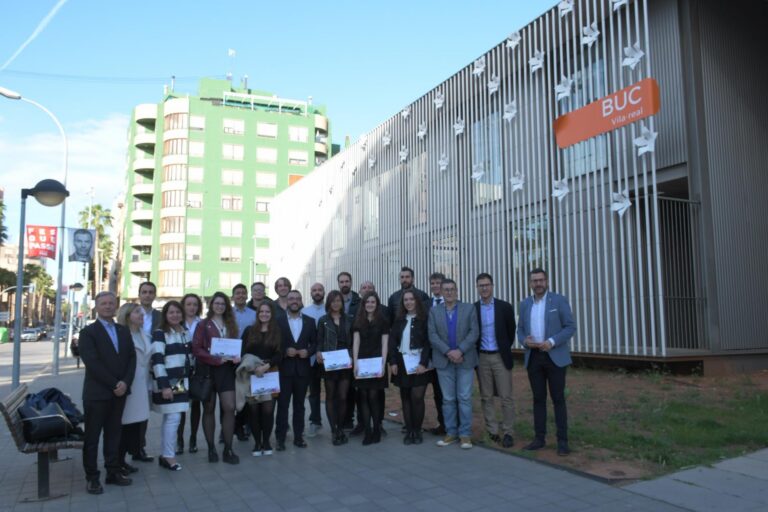 Vila-real premia els alumnes i professors de l’EASD i empreses participants en el projecte d’arquitectura per a la BUC