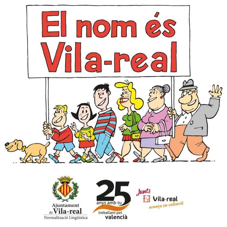 Un nou dibuix de Quique de 'El nom es Vila-real' per tal d'actualitzar la campanya de Normalització Lingüística