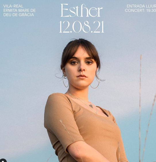 L’artista Esther actuarà aquest dijous a les 19:30h a l’Ermita de la Mare de Déu