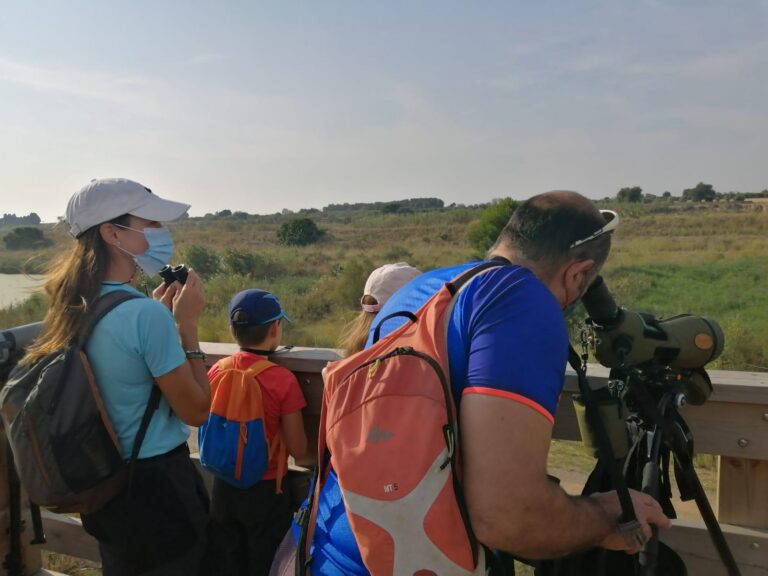 El paratge del riu Millars rep a 17 visitants que coneixen les aus del paratge fluvial