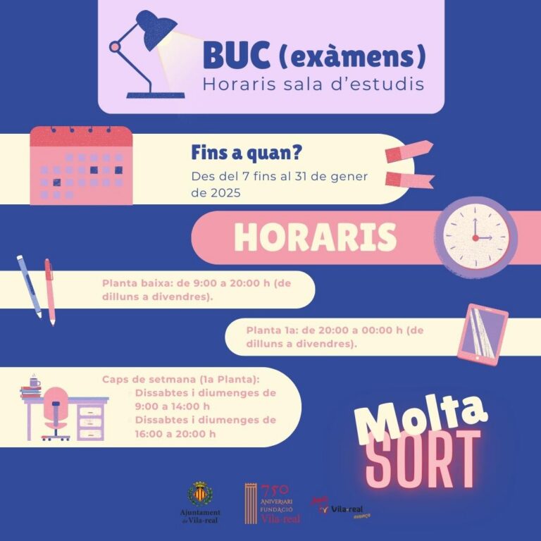 L’horari de la sala d’estudi de la BUC s’amplia per a facilitar la preparació dels exàmens