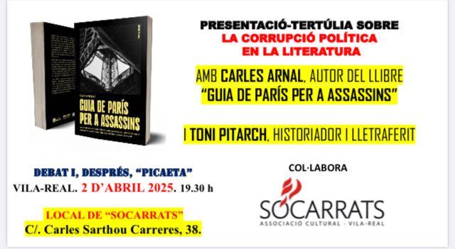 Presentació i debat sobre la corrupció política en la literatura a Vila-real