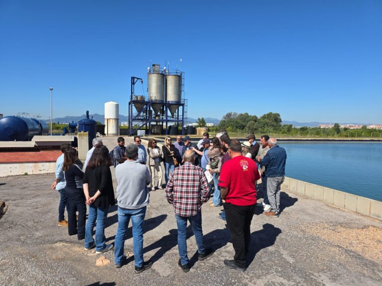 L’Ajuntament d’Oliva visita l’EDAR de Vila-real per conéixer el projecte SIRERA de reutilització d’aigües per a l’agricultura