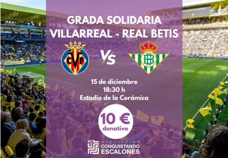 El Villarreal CF i Conquistant Escalons s’unixen en la ‘Graderia Solidària’