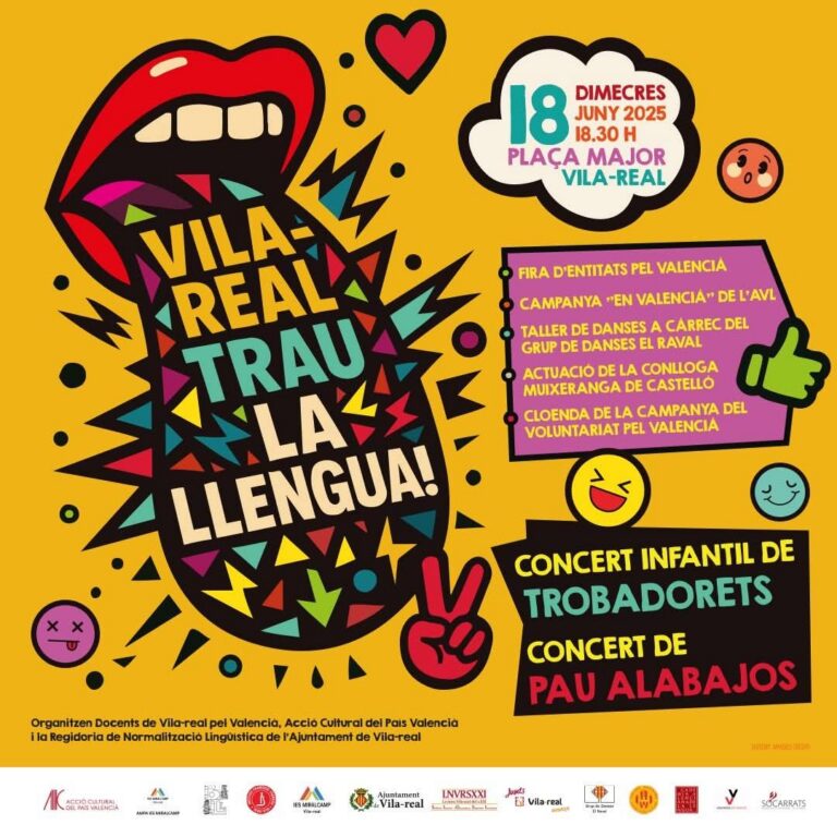 Vila-real trau la llengua per celebrar el valencià amb música, danses i cultura