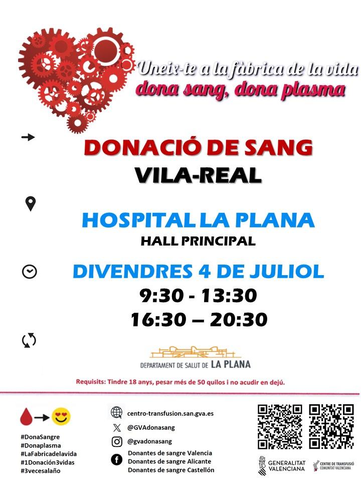 Crida a la solidaritat: donació de sang