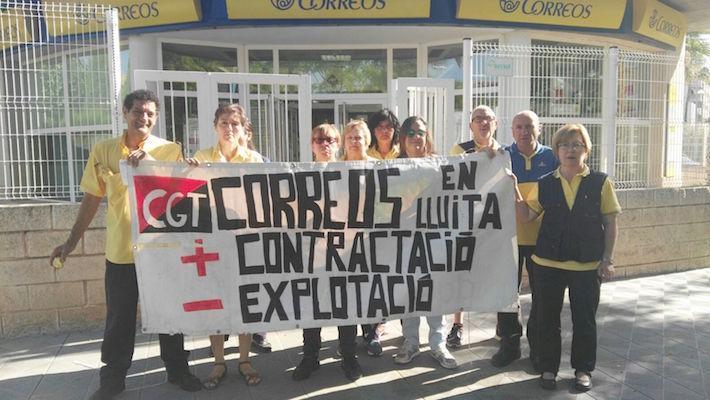 Els carters es mobilitzen davant la falta de personal per a garantir el servei i el compliment de la Llei postal 