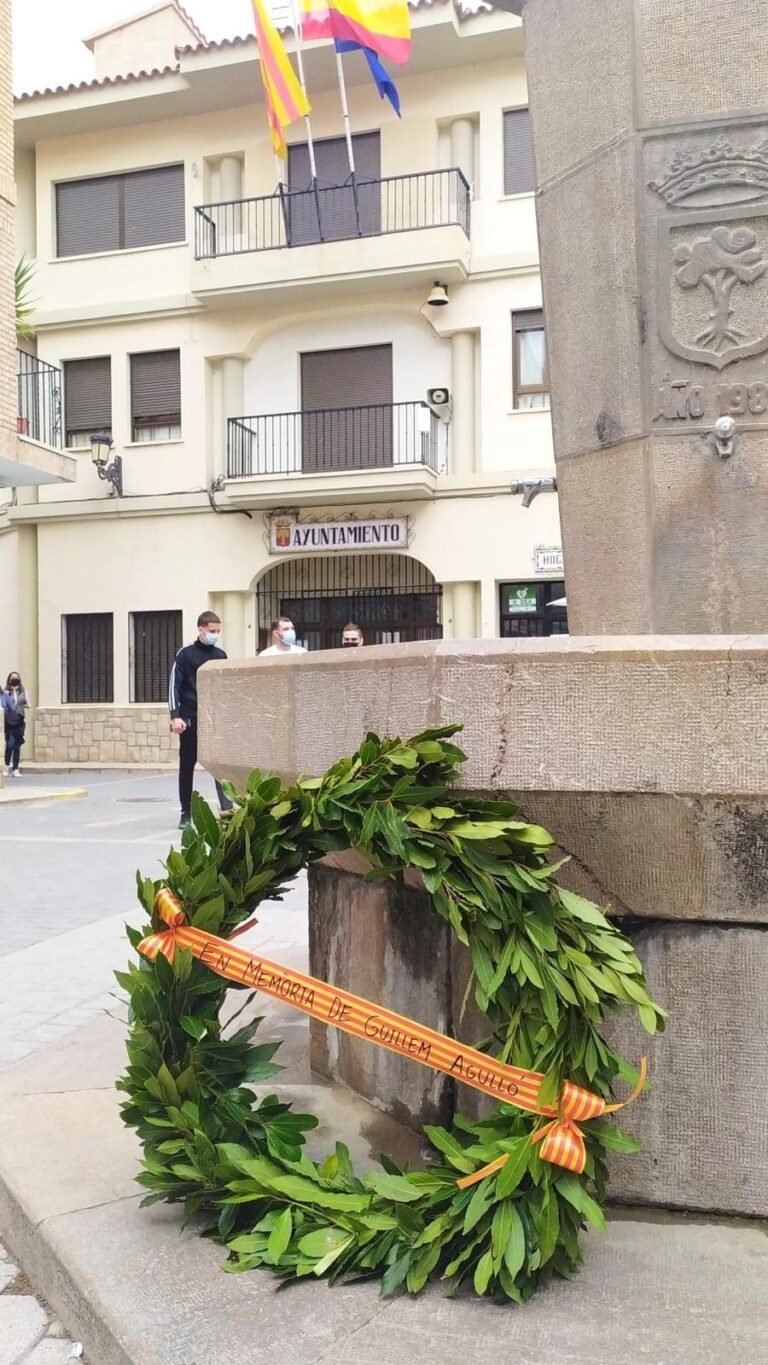 Fajardo, en l’homenatge a Guillem Agulló, assassinat a Montanejos l’11 d’abril del 1993
