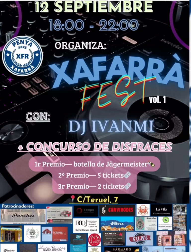 La Penya Xafarrà estrena el seu primer any amb la festa “Xafarrà Fest”