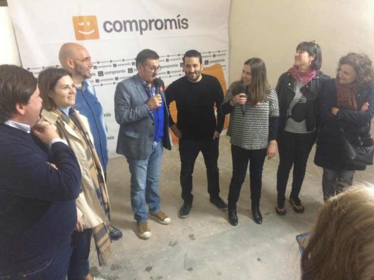La 'picadeta' de Compromís congrega a Navarrete, Sorlí, Marzà i Àlvaro junt amb l'alcadable Sancho