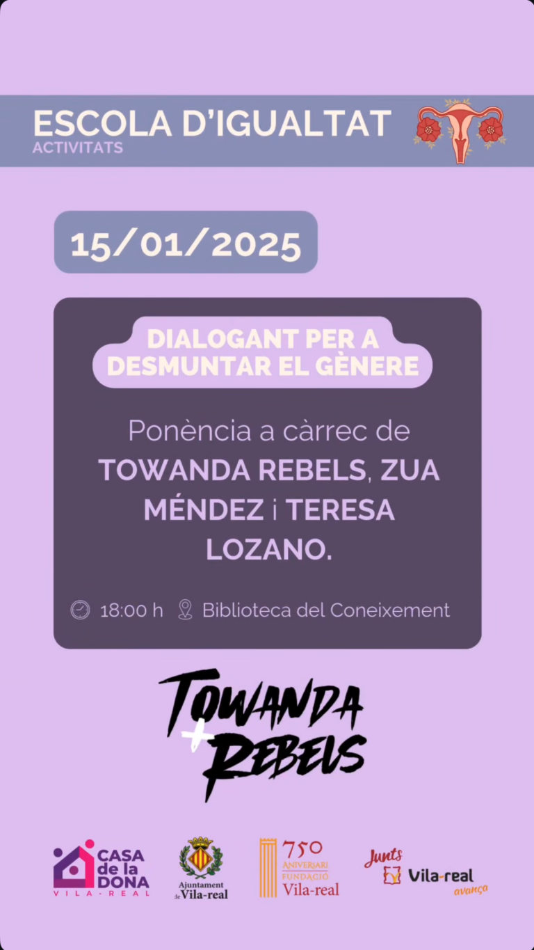 L’Escola d’Igualtat organitza una ponència sobre la desconstrucció del gènere