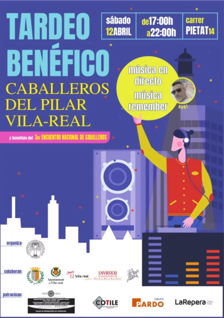Música, solidaritat i festa amb el 'Tardeo' Benèfic dels Caballeros del Pilar