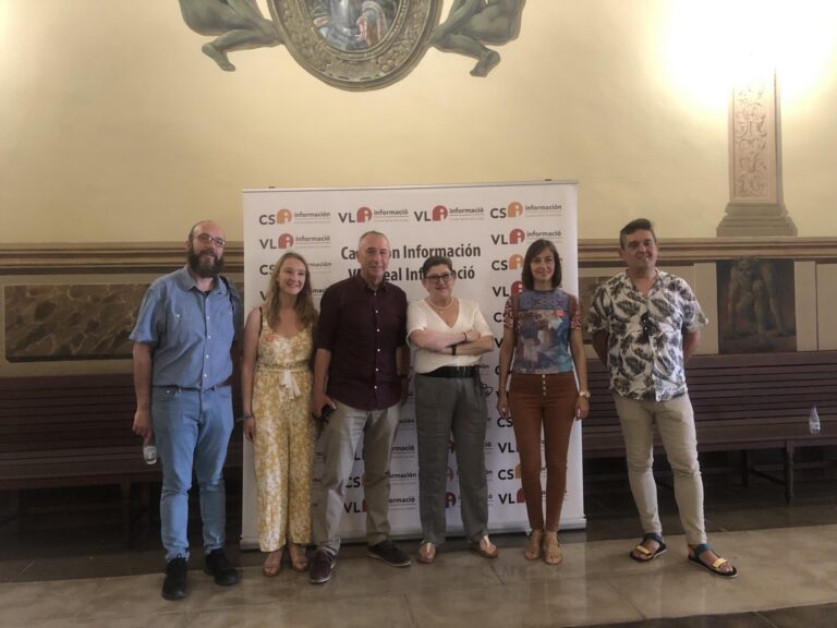 Joan Baldoví i Carles Mulet visiten les festes de Sant Pasqual de Vila-real