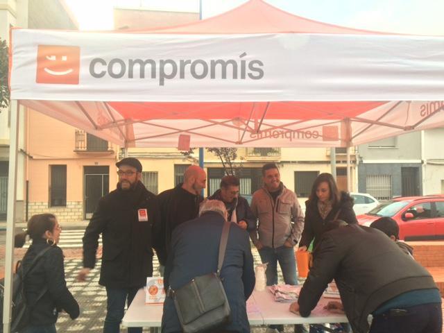 La plaça de la Panderola, tercera parada del programa ‘Mulla’t’ de Compromís el divendres 