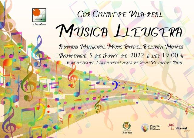 ‘Música Lleugera’ arriba aquest diumenge de la mà del Cor Ciutat de Vila-real