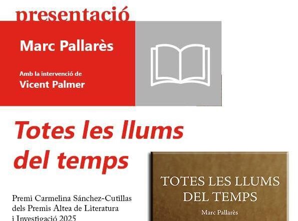 Marc Pallarès presenta a Vila-real la seua obra ‘Totes les llums del temps’