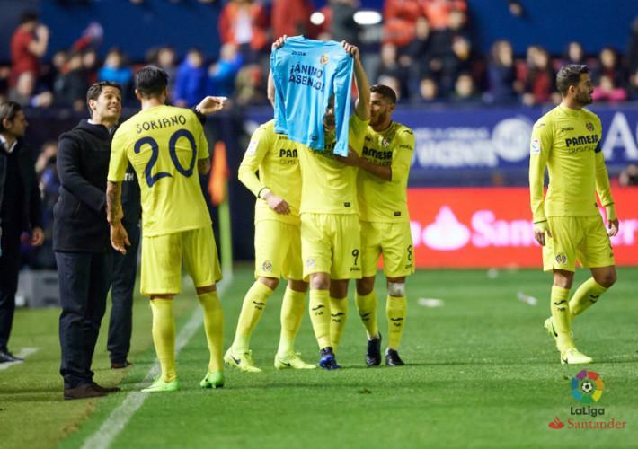 El Villarreal resol el partit davant Osasuna amb una victòria i dedicatòria a Asenjo (1-4)