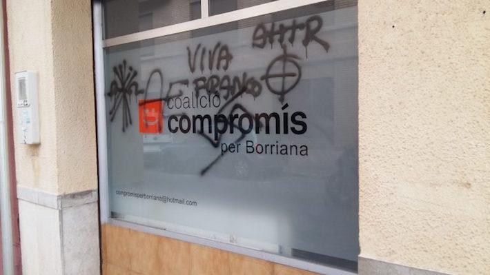 Compromís per Vila-real se solidaritza amb la formació de Borriana per l’atac a la seua seu