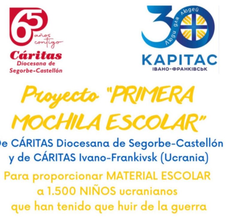 L'Ajuntament de Vila-real se suma a la campanya “Primera Motxilla Escolar”, impulsada per Càritas