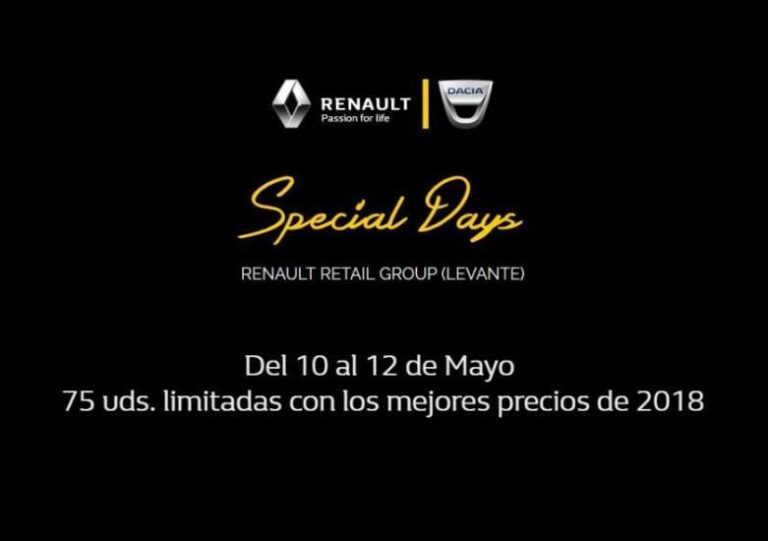 Ofertes exclusives en els Special Days de Renault Retail en el concessionari de Vila-real
