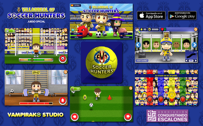 El videojoc 'VillarrealCF Soccer Hunters' ajuda a Conquistando Escalones i ja arriba a les cases de tot el món