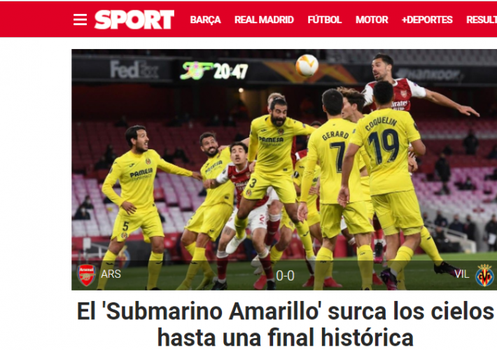 La premsa nacional reconeix la gesta aconseguida pel Villarreal amb la gran final