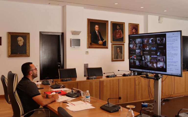 Benlloch participa en el ple telemàtic de la Xarxa Innpulso per donar suport la candidatura de Castelló