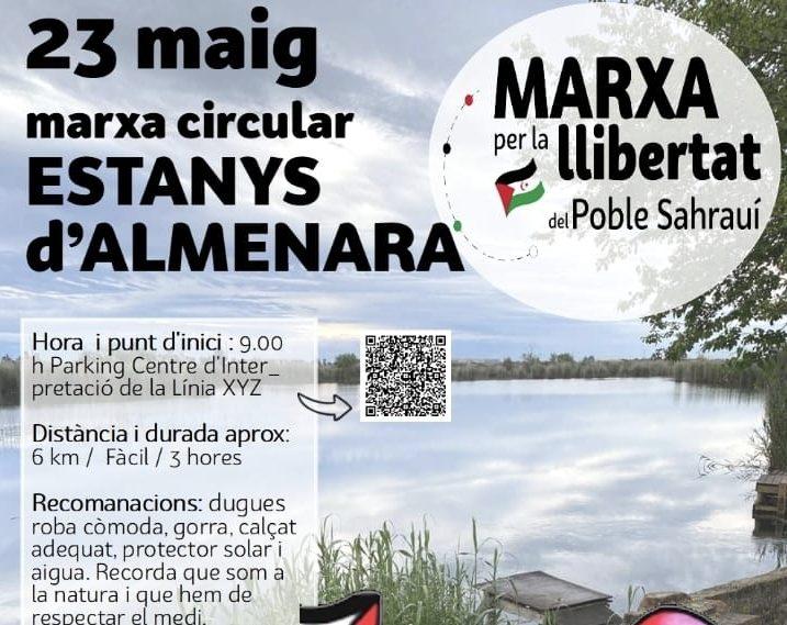 Smara Vila-real participa en la Marxa per la Llibertat al voltant dels estanys d’Almenara