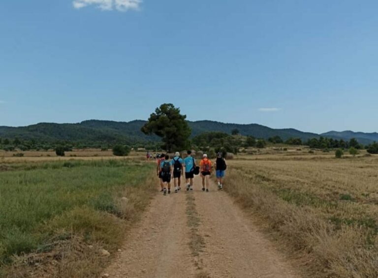 El campament dels Lluïsos, a punt d’acabar, aprofiten els últims dies a Aiguaviva