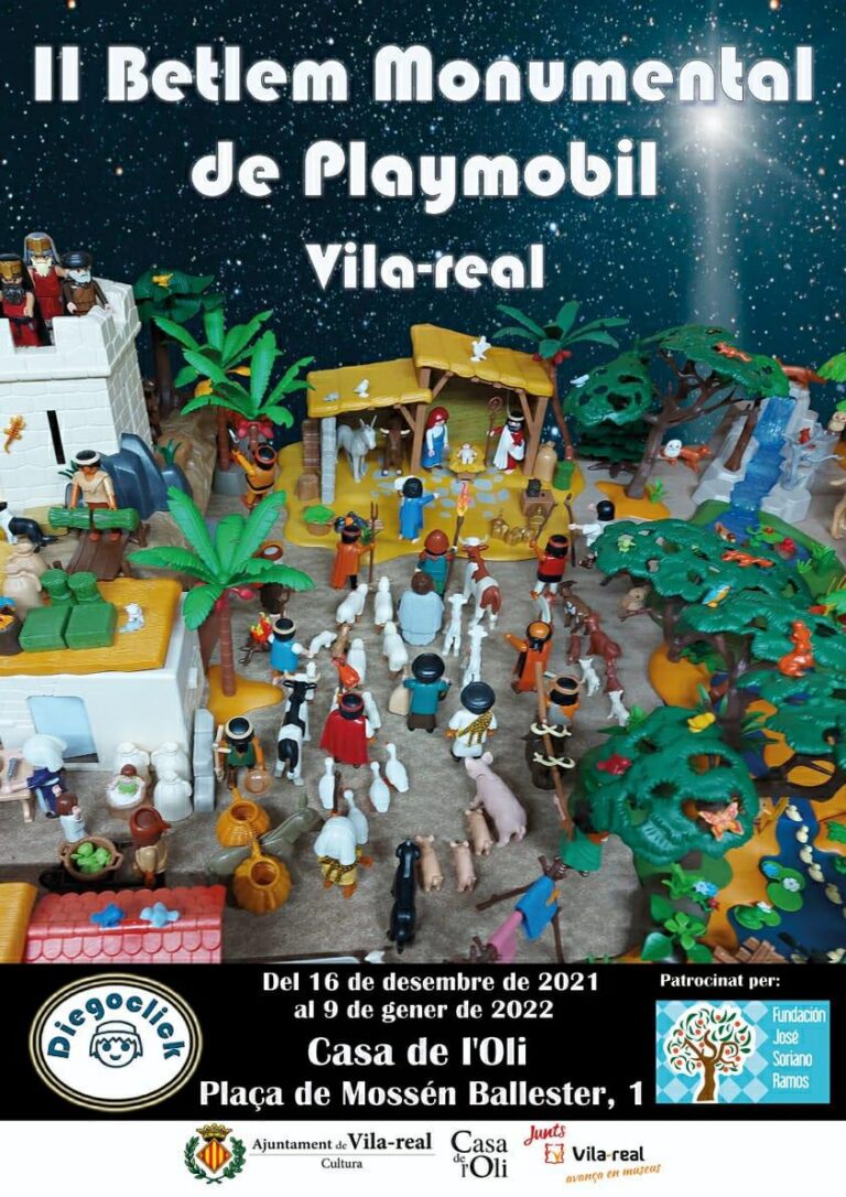 Vila-real posa en marxa el II Betlem Monumental de Playmobil