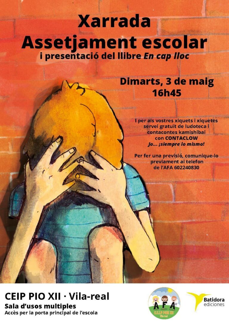 El CEIP PIUS XII de Vila-real organitza una xarrada per el dia contra l' assetjament escolar