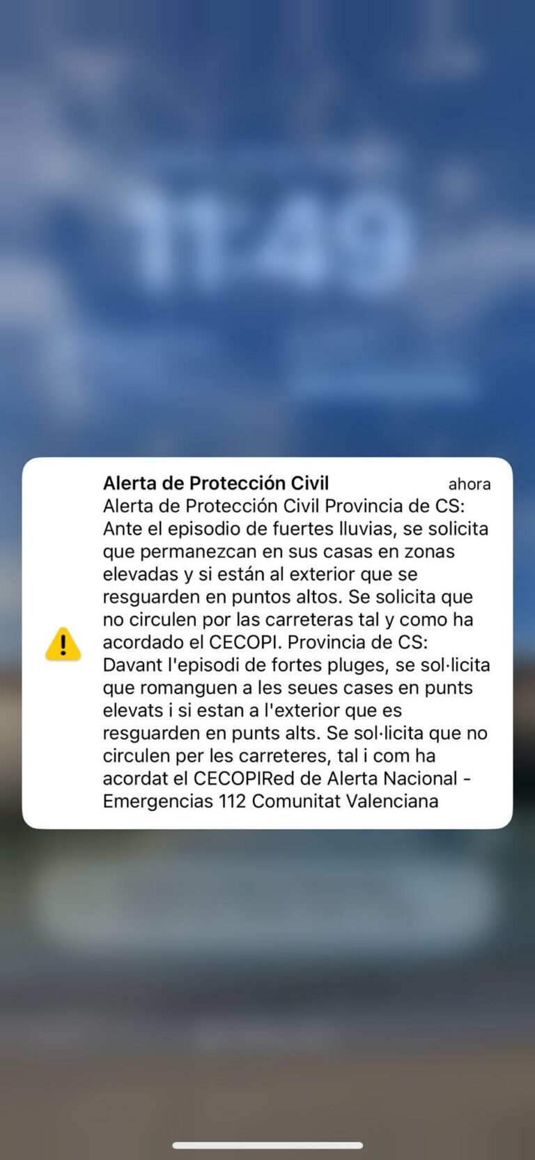 L’Ajuntament de Vila-real demana a les empreses i comerços el cessament de l’activitat laboral per l’alerta de pluges extremes