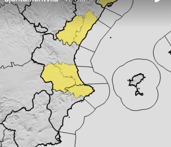 Alerta groga per pluges i tempestes al sud de Castelló
